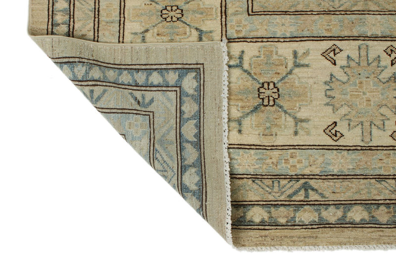 12x15 Brown and Ivory Turkish Tribal Rug