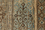 9x12 Brown and Blue Turkish Tribal Rug