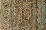 9x12 Brown and Blue Turkish Tribal Rug