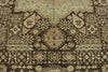 9x12 Ivory and Brown Turkish Tribal Rug