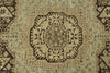9x12 Ivory and Brown Turkish Tribal Rug