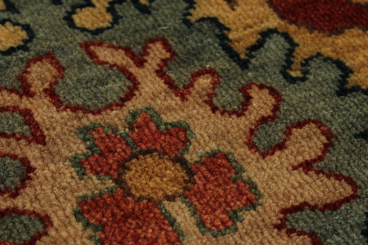 9x12 Ivory and Red Persian Rug