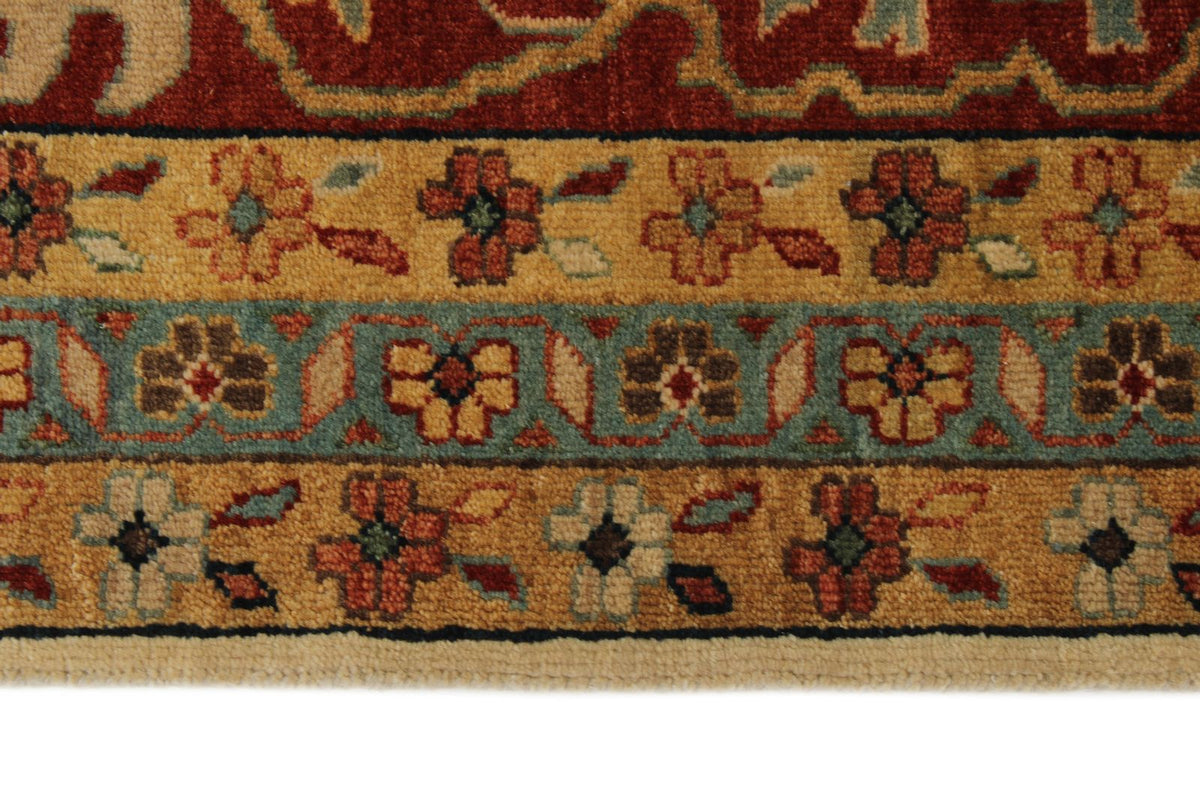 9x12 Ivory and Red Persian Rug