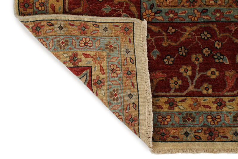 9x12 Ivory and Red Persian Rug