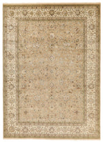 9x12 Camel and Ivory Turkish Tribal Rug