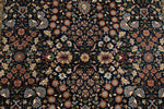 6x8 Navy and Burgundy Turkish Traditional Rug