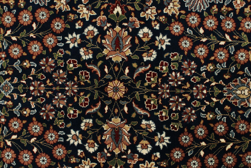 6x8 Navy and Burgundy Turkish Traditional Rug