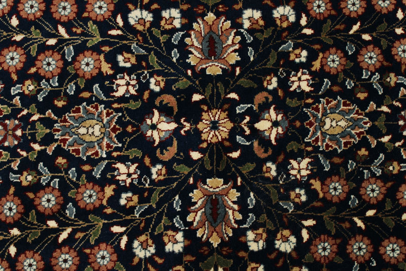 6x8 Navy and Burgundy Turkish Traditional Rug