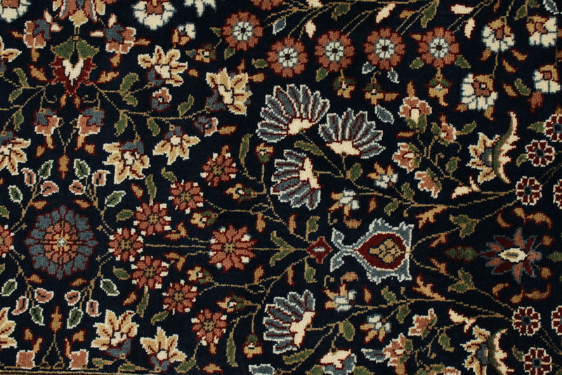 6x8 Navy and Burgundy Turkish Traditional Rug