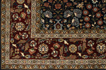 6x8 Navy and Burgundy Turkish Traditional Rug