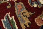 6x8 Navy and Burgundy Turkish Traditional Rug