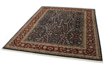 6x8 Navy and Burgundy Turkish Traditional Rug