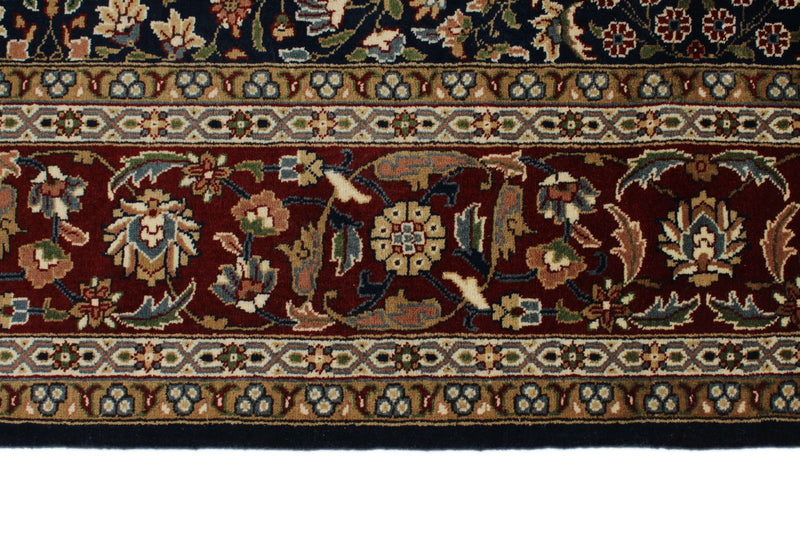 6x8 Navy and Burgundy Turkish Traditional Rug