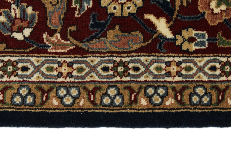 6x8 Navy and Burgundy Turkish Traditional Rug