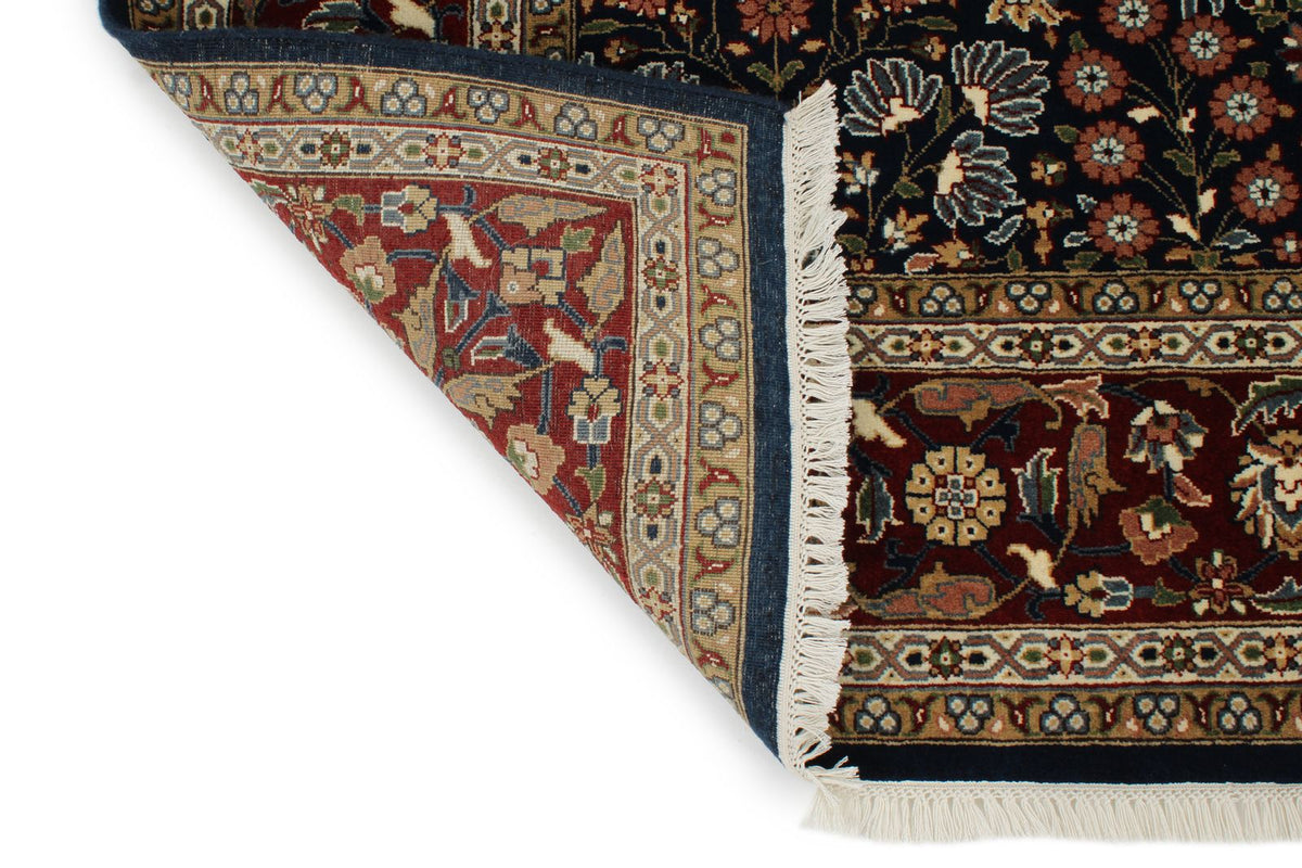 6x8 Navy and Burgundy Turkish Traditional Rug