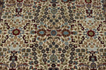 6x8 Ivory and Burgundy Turkish Traditional Rug