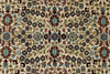 6x8 Ivory and Burgundy Turkish Traditional Rug