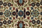6x8 Ivory and Burgundy Turkish Traditional Rug