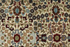 6x8 Ivory and Burgundy Turkish Traditional Rug