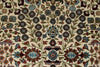 6x8 Ivory and Burgundy Turkish Traditional Rug