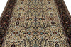 6x8 Ivory and Burgundy Turkish Traditional Rug