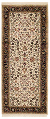 3x7 Ivory and Black Turkish Traditional Runner