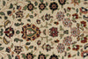 3x7 Ivory and Black Turkish Traditional Runner