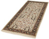 3x7 Ivory and Black Turkish Traditional Runner