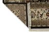 8x12 Black and Ivory Turkish Traditional Rug