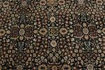 8x12 Black and Ivory Turkish Traditional Rug