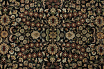 8x12 Black and Ivory Turkish Traditional Rug