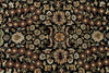 8x12 Black and Ivory Turkish Traditional Rug