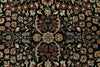 8x12 Black and Ivory Turkish Traditional Rug