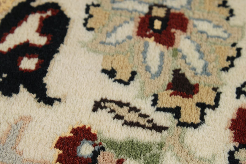 8x12 Black and Ivory Turkish Traditional Rug
