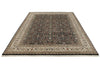 8x12 Black and Ivory Turkish Traditional Rug