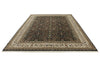 8x12 Black and Ivory Turkish Traditional Rug