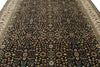 8x12 Black and Ivory Turkish Traditional Rug