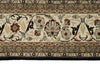 8x12 Black and Ivory Turkish Traditional Rug