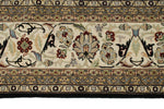 8x12 Black and Ivory Turkish Traditional Rug