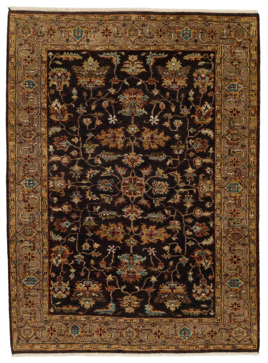 4x6 Brown and Light Brown Persian Rug