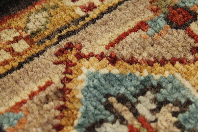 4x6 Brown and Light Brown Persian Rug