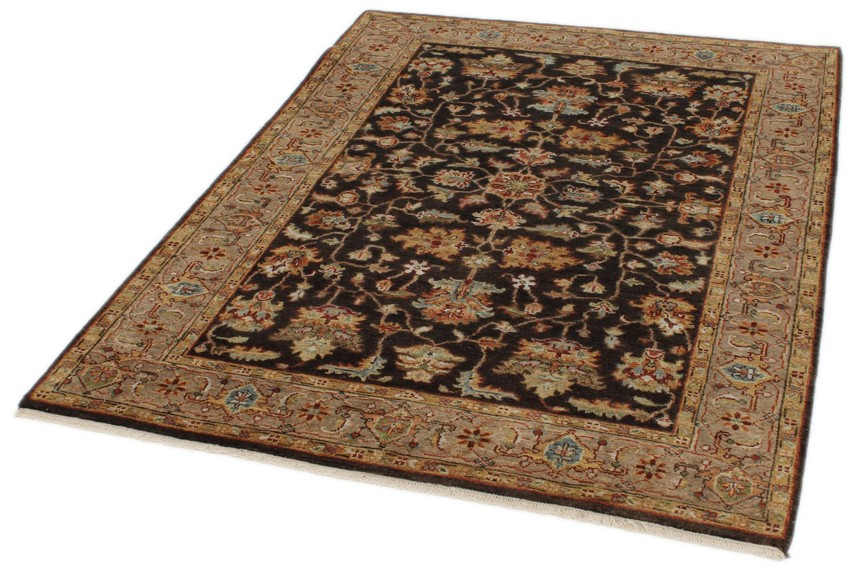 4x6 Brown and Light Brown Persian Rug