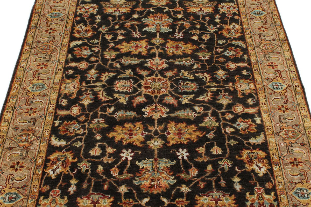 4x6 Brown and Light Brown Persian Rug