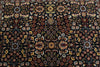 6x8 Black and Burgundy Turkish Traditional Rug