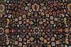 6x8 Black and Burgundy Turkish Traditional Rug
