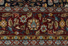 6x8 Black and Burgundy Turkish Traditional Rug