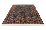 6x8 Black and Burgundy Turkish Traditional Rug