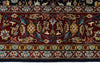 6x8 Black and Burgundy Turkish Traditional Rug