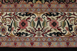 8x12 Black and Ivory Turkish Traditional Rug