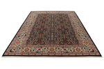 8x12 Black and Ivory Turkish Traditional Rug